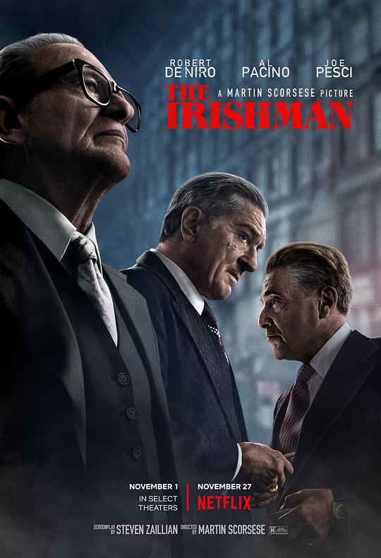 爱尔兰人 The Irishman什么时候上映 上映时间