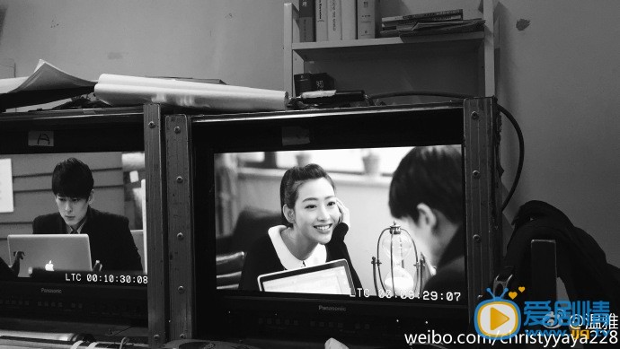 《美味男女》女主角温雅片场照