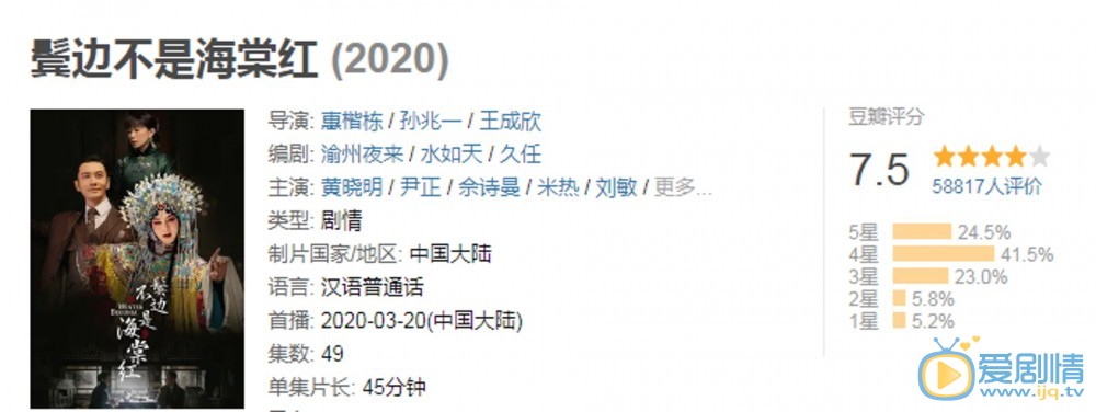【鬓边不是海棠红】黄晓明尹正做CP观众唔收货难出现爆红现象